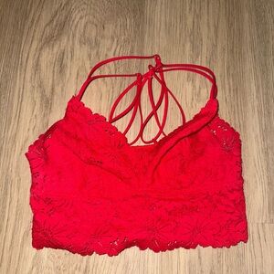 PINK‎ Victoria's Secret Red Lace Bralette